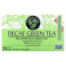 Triple Leaf Tea, Thé Vert Décaféiné, 20 Sachets, 1,34 oz (38 g)