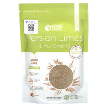 USimplySeason, Citron Vert Séché, Citrons Persans (Limu Omani), Moulu, 4 oz (113 g)