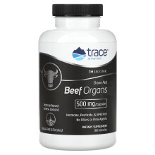 Trace Minerals, TM Ancestral, Grasgefütterte Rinderorgane, 500 mg, 180 Kapseln