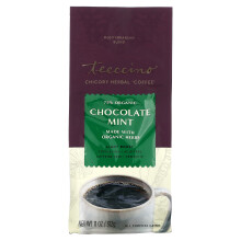 Teeccino, 'Café' aux Herbes de Chicorée Biologique, Chocolat Menthe, Torréfaction Légère, Sans Caféine, 11 oz (312 g)