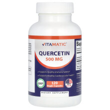 Vitamatic, Quercetin, 500 mg, 120 pflanzliche Kapseln