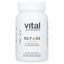 Vital Nutrients, K2-7 + D3, 60 Vegetarische Kapseln