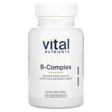 Vital Nutrients, B-Komplex, 60 vegane Kapseln