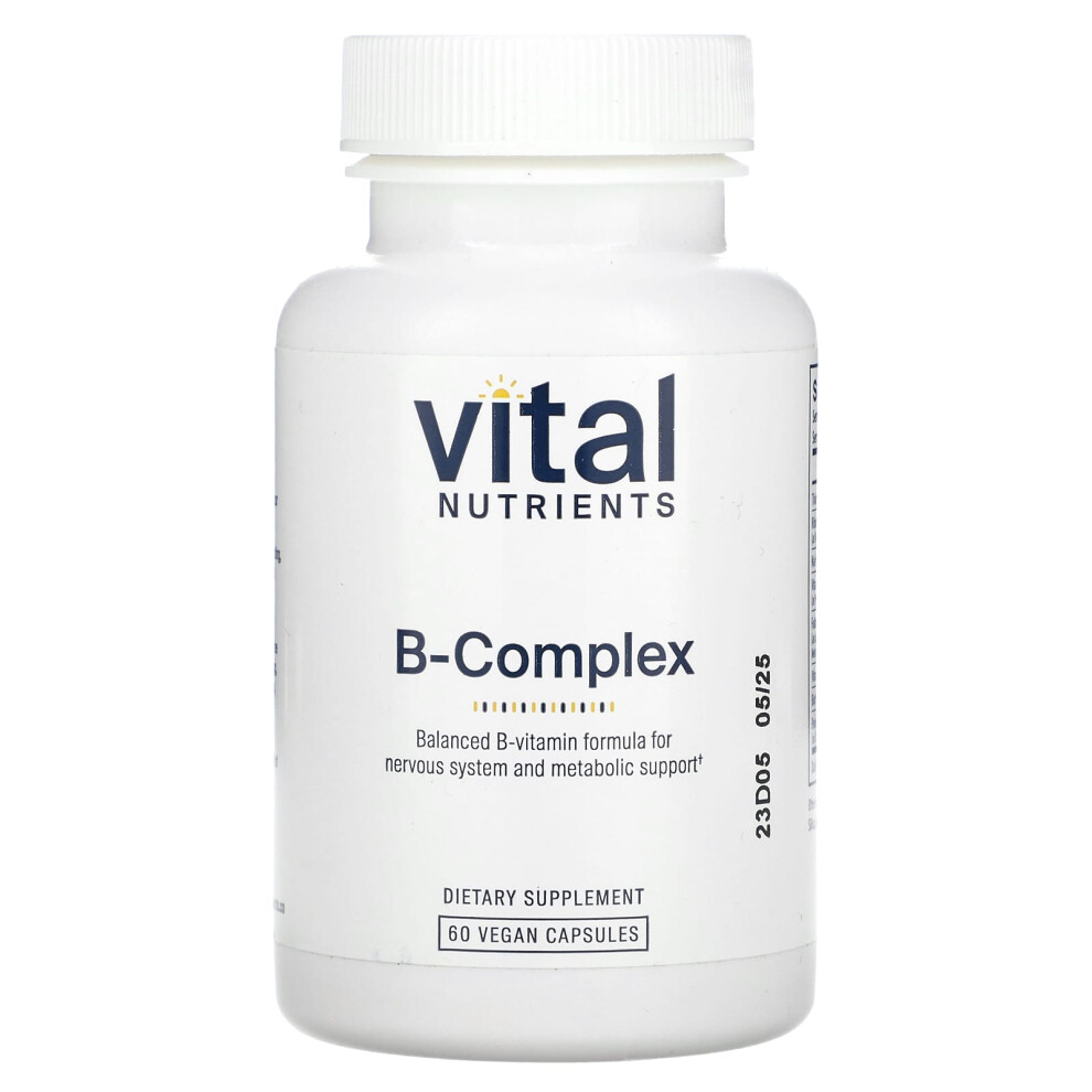 Vital Nutrients , B-Complex, 60 Vegan Capsules