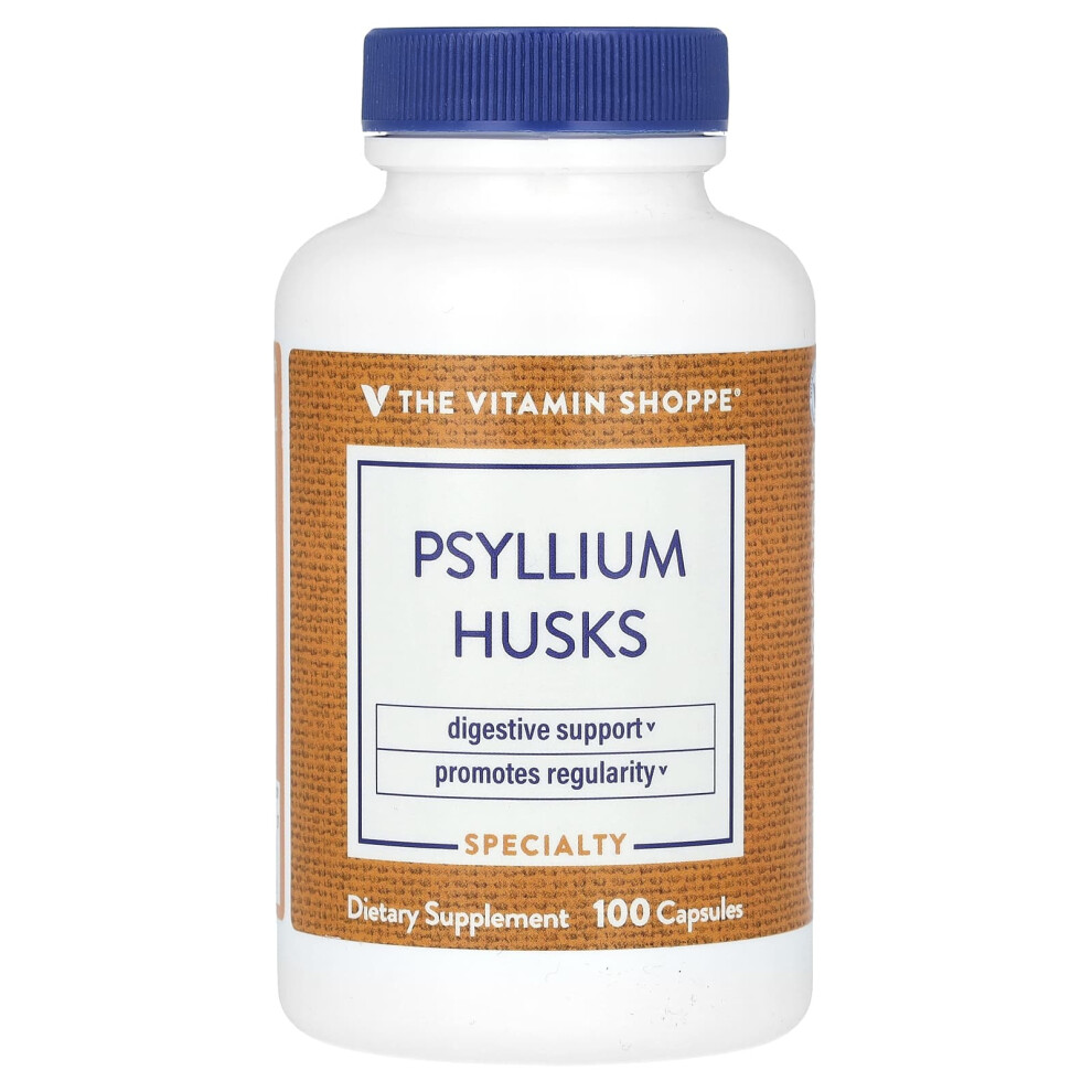 The Vitamin Shoppe , Psyllium Husks, 100 Capsules