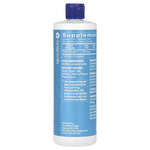 The Vitamin Shoppe, Argent Colloïdal, 10 PPM, 16 fl oz (473 ml) 1