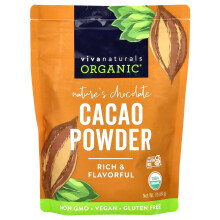 Viva Naturals, Bio-Kakaopulver, 1 Pfund (454 g)