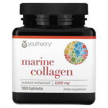 Youtheory, Marine Collagen, 2.500 mg, 160 Tabletten (500 mg pro Tablette)