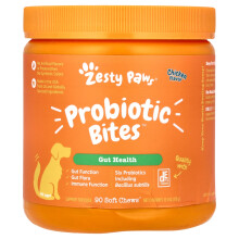 Zesty Paws, Probiotische Bissen, Für Hunde, Alle Altersstufen, Hühnchen, 90 Weiche Kauartikel, 11,1 Unzen (315 g)