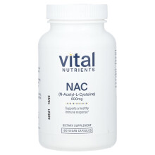 Vital Nutrients, NAC, 600 mg, 100 Vegane Kapseln