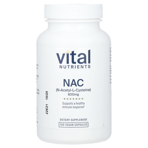 Vital Nutrients Vital Nutrients, NAC, 600 mg, 100 Vegane Kapseln