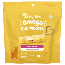 Zesty Paws, Omega Katzen-Mousse, für Katzen, Thunfisch, 18 Portionssticks, 252 g