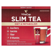 VitaCup, Thé Instantané Minceur, Thé Oolong Premium, 24 Sachets Monodoses, 0,09 oz (2,65 g) Chacun