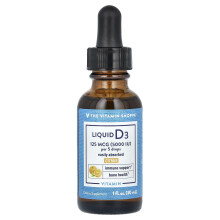 The Vitamin Shoppe, Flüssiges Vitamin D3, Zitrus, 125 µg (5.000 IE), 1 fl oz (30 ml)