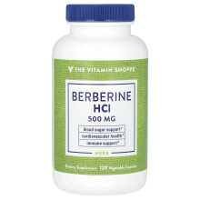The Vitamin Shoppe, Berberin HCl, 500 mg, 120 pflanzliche Kapseln