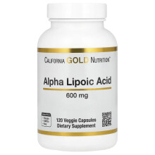 California Gold Nutrition, Alpha-Liponsäure, 600 mg, 120 vegetarische Kapseln