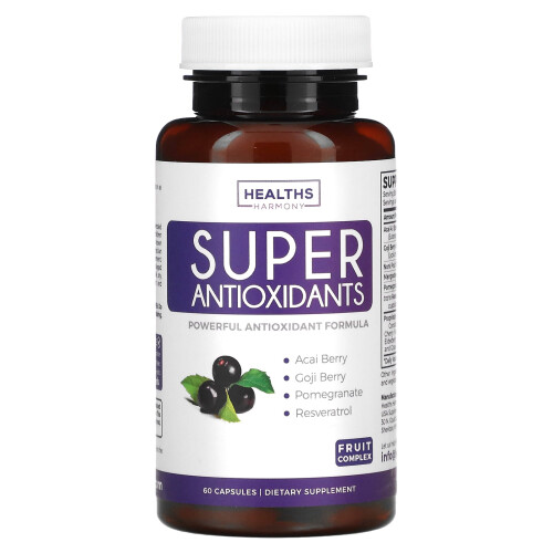 Healths Harmony, Super Antioxydants, 60 Gélules