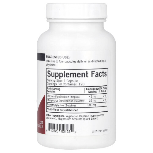 Kirkman Labs, TMG, 500 mg, 120 Gélules 1