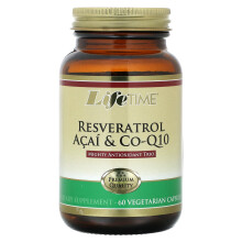LifeTime Vitamins, Resveratrol Acai & Co-Q10, 60 vegetarische Kapseln