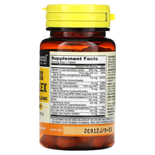 Mason Natural, Stress B-Komplex mit Antioxidantien+Zink, 60 Tabletten 1