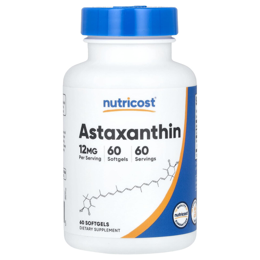 Nutricost , Astaxanthin, 12 Mg, 60 Softgels