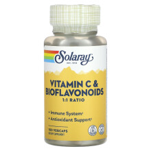 Solaray, Vitamin C & Bioflavonoide, 1:1 Verhältnis, 100 VegCaps
