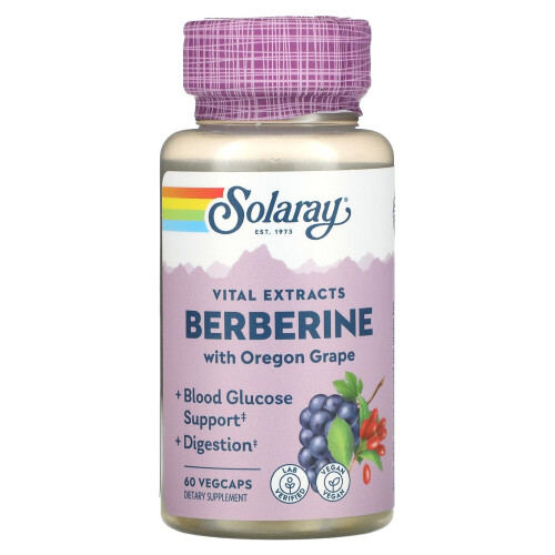 Solaray, Berberin mit Mahonie, 60 VegCaps