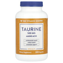 The Vitamin Shoppe, Taurin, 500 mg, 300 Kapseln