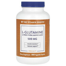 The Vitamin Shoppe, L-Glutamine, 500 mg, 300 Gélules Végétales