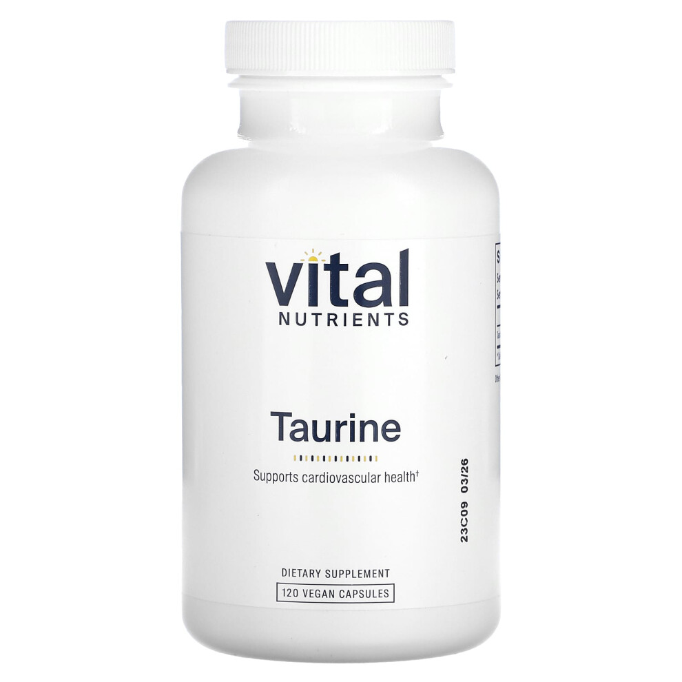 Vital Nutrients , Taurine, 120 Vegan Capsules