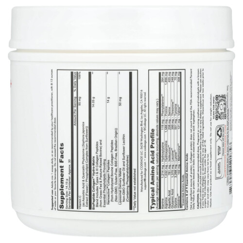 Codeage, Peptides de Collagène Liposomaux+, Non Aromatisés, 14,97 oz (424,5 g) 1