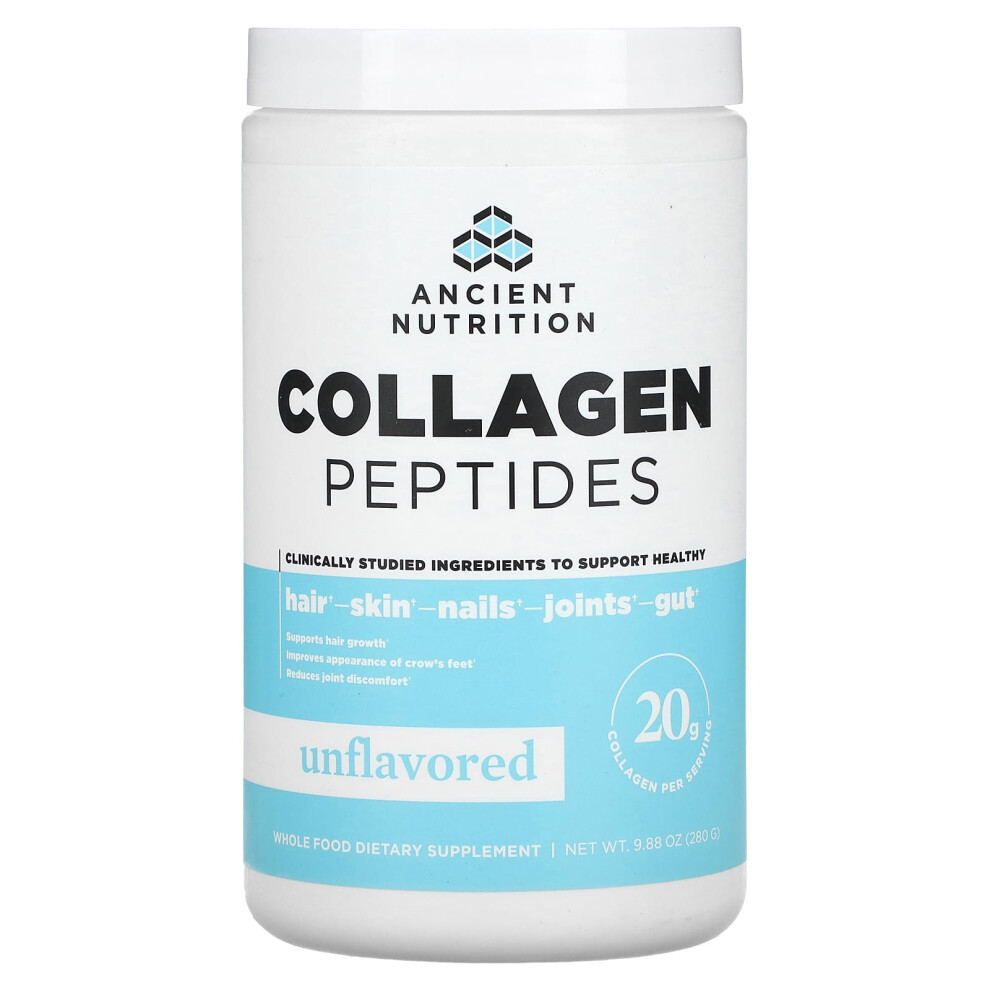 Ancient Nutrition , Collagen Peptides, Unflavored, 9.88 Oz (280 G)