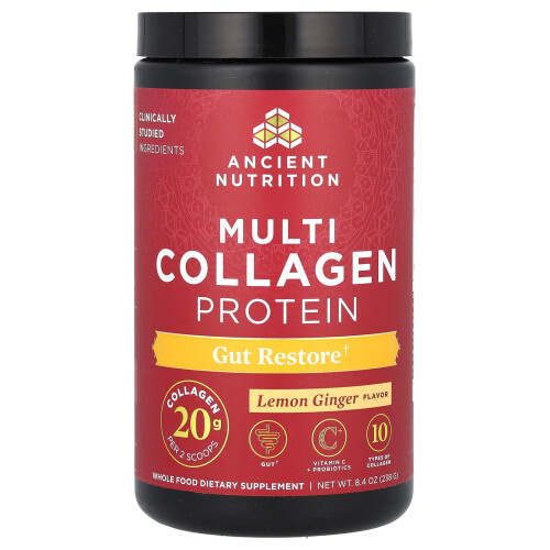 Ancient Nutrition, Multi Collagen Protein, Zitronen-Ingwer, 8,4 oz (238 g)