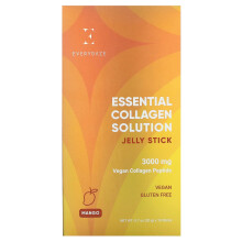 Everydaze, Essentiële Collageenoplossing Jelly Stick, Mango, 3,000 mg, 10 Sticks, 0.7 oz (20 g) Elke