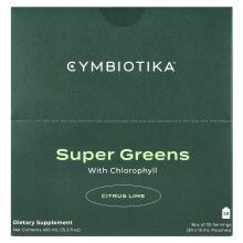 Cymbiotika, Super Greens, Mit Chlorophyll, Zitrone-Limette, 30 Beutel, je 15 ml