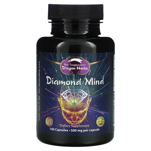 Dragon Herbs, Diamond Mind, 500 mg, 100 Kapseln