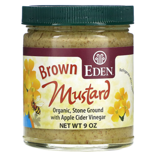 Eden Foods, Bio-Brauner Senf, 9 Unzen (255 g)