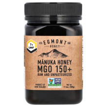 Egmont Honey, Manuka Honung, Rå Och Ompasteuriserad, UMF 7+, MGO 150+, 17.6 oz (500 g)