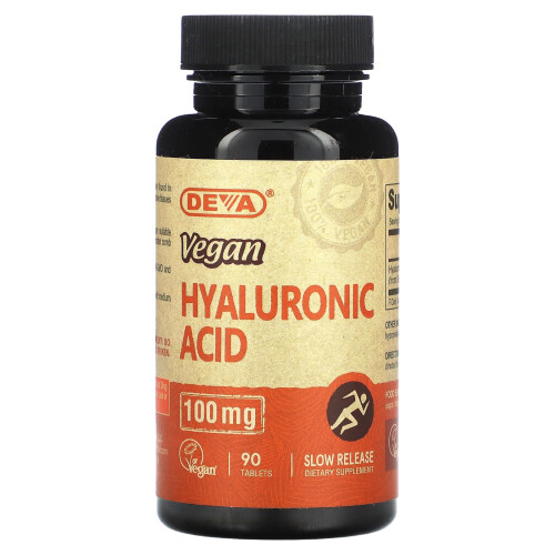 Deva, Acide Hyaluronique Végétalien, 100 mg, 90 Comprimés