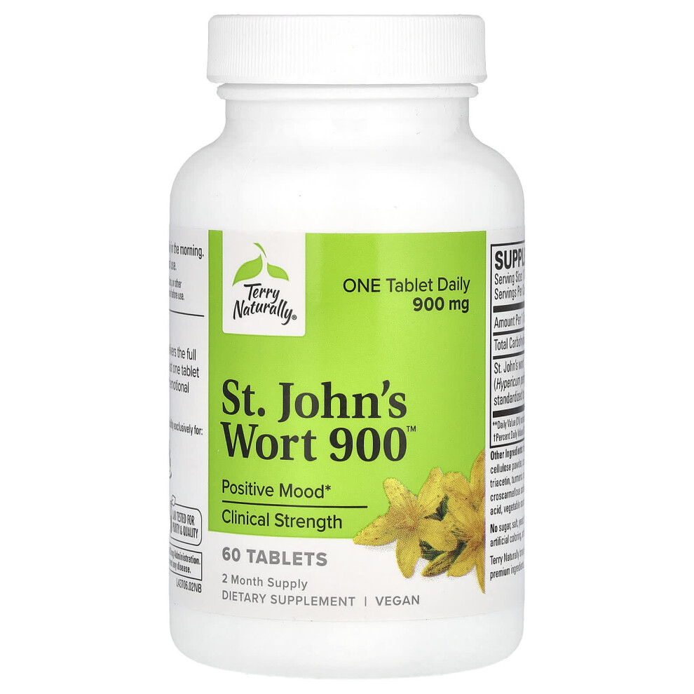 Terry Naturally , St. John's Wort 900, 900 Mg, 60 Tablets