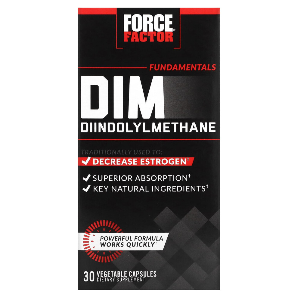 Force Factor , Fundamentals Dim Diindolylmethane, 30 Vegetable Capsules