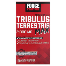 Force Factor, Fundamentals, Tribulus Terrestris Max, 2.000 mg, 120 Pflanzenkapseln (500 mg pro Kapsel)