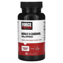 Force Factor, Indol-3-Carbinol, 200 mg, 60 Gemüsekapseln
