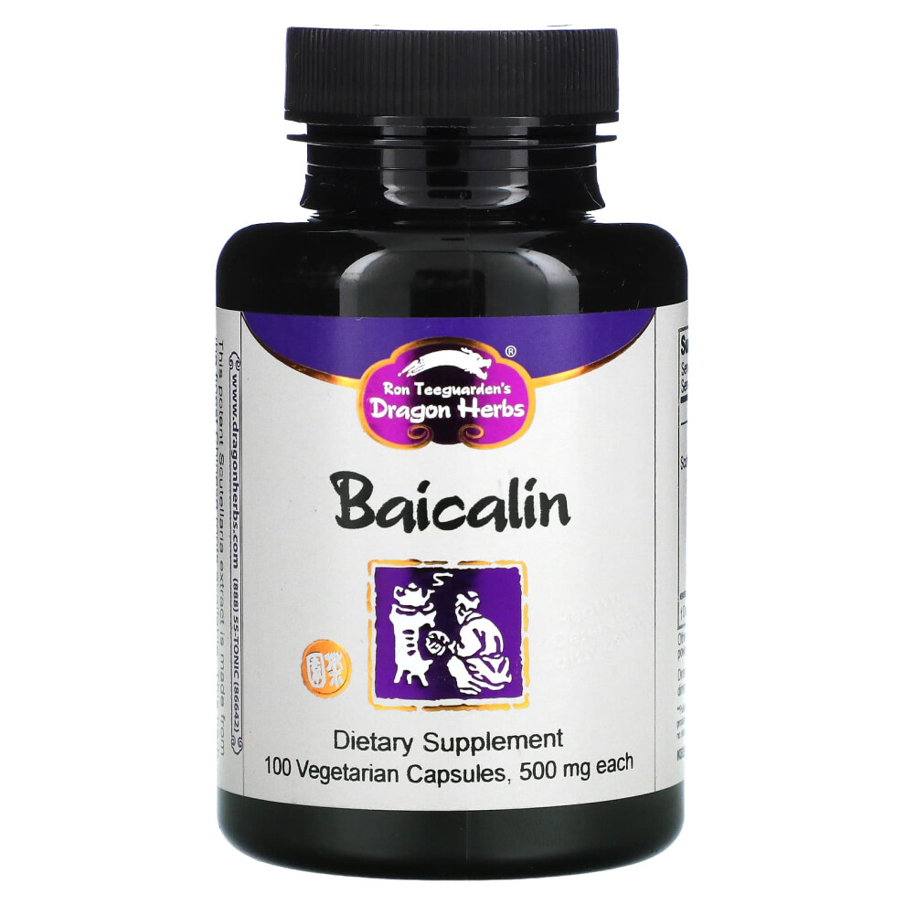 Dragon Herbs , Baicalin, 500 Mg, 100 Vegetarian Capsules