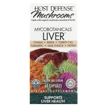 Host Defense, Pilze, MycoBotanicals, Leber, 60 Kapseln