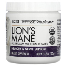 Host Defense, Pilze, Löwenmähne, Pilz-Myzel-Pulver, 3,5 Unzen (100 g)