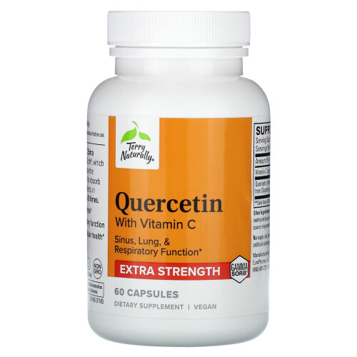 Terry Naturally, Quercétine avec Vitamine C, Extra Puissance, 60 Gélules 1
