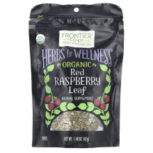Frontier Co-op, Feuilles de Framboisier Bio, 1,48 oz (42 g)