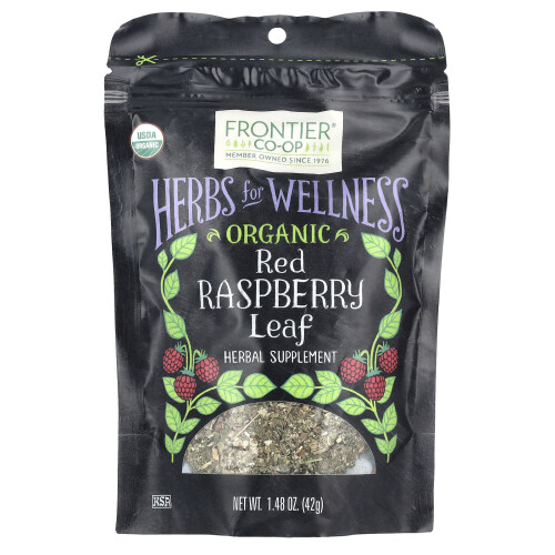 Frontier Co-op, Feuilles de Framboisier Bio, 1,48 oz (42 g)