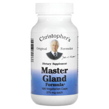 Christopher's Original Formulas, Master Gland Formula, 375 mg, 100 Vegetarische Kapseln